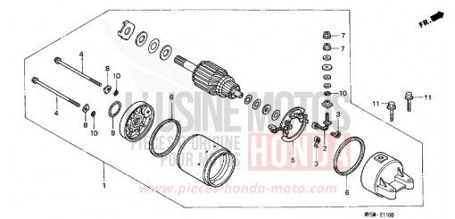 MOTEUR DE DEMARRAGE CB500X de 1999